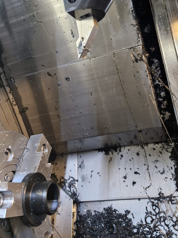 Dans la machine, en cycle d’usinage